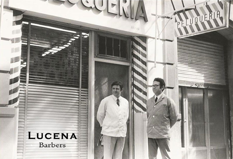Juan Lucena con Manolo. 1972.